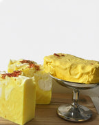 Saffron & Rosewater Cold-Process Soap (100g)